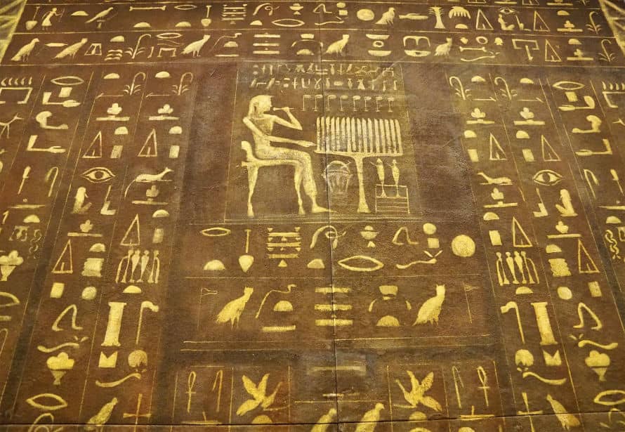 jeroglíficos en Egipto